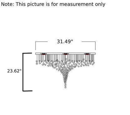 Crystal Stone LED Chandelier