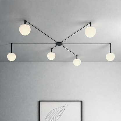 WOMO Custom Frosted Glass Globe Ceiling Light-WM1029