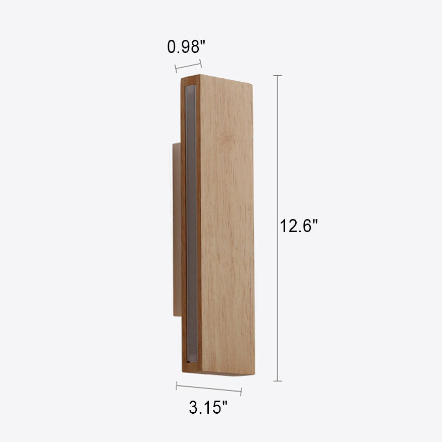 Rotatable Wooden LED Wall Light