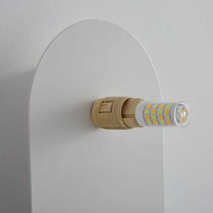 Modern Minimalist Globe Wall Lamp with Vertical Base
