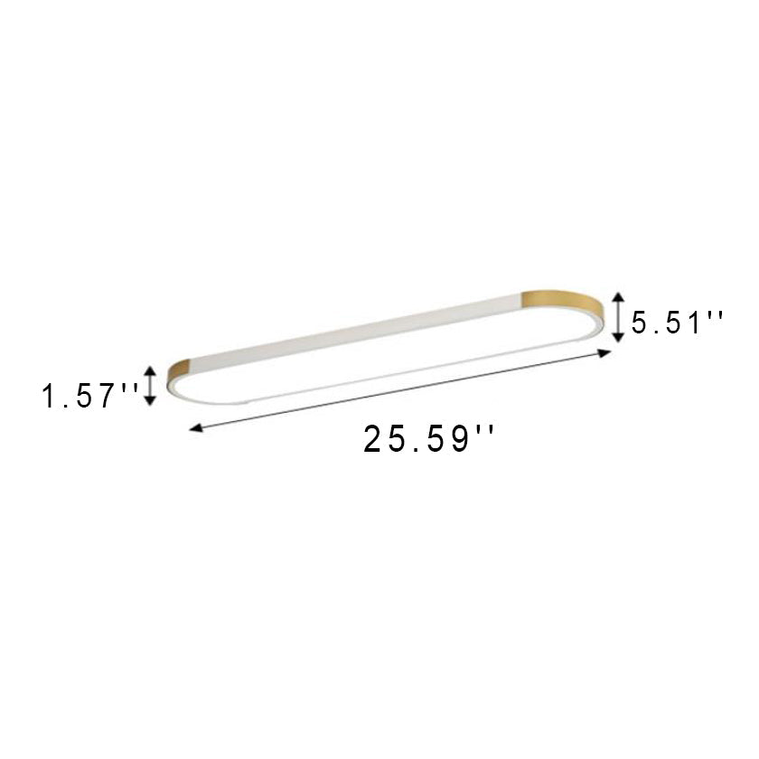 Modern Slim Oval LED Ceiling Light