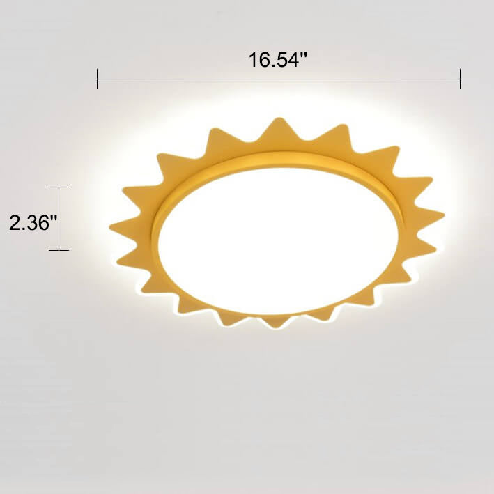 Sun Shape LED Flush Mount Ceiling Light