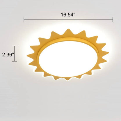 Sun Shape LED Flush Mount Ceiling Light