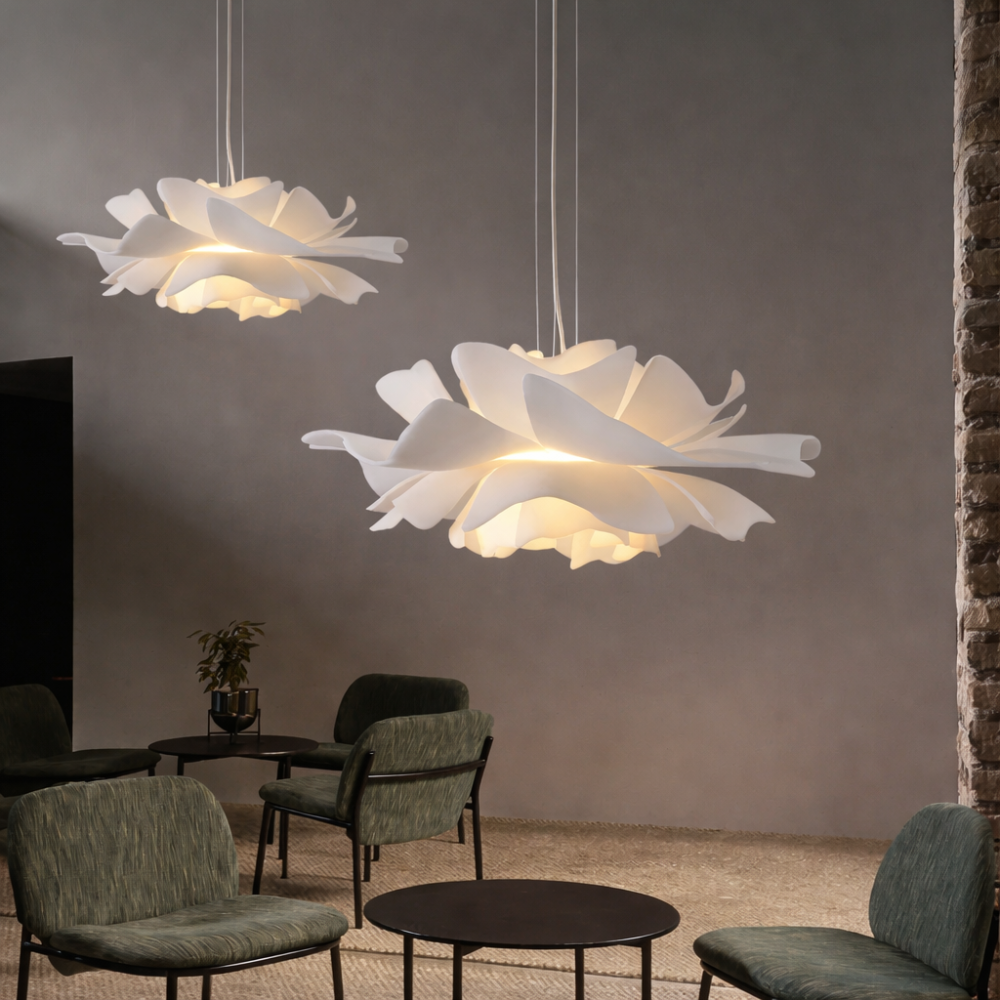 Modern Floral Acrylic Pendant Light