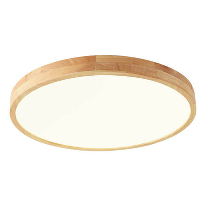 Modern Wood Trim LED Ceiling Light