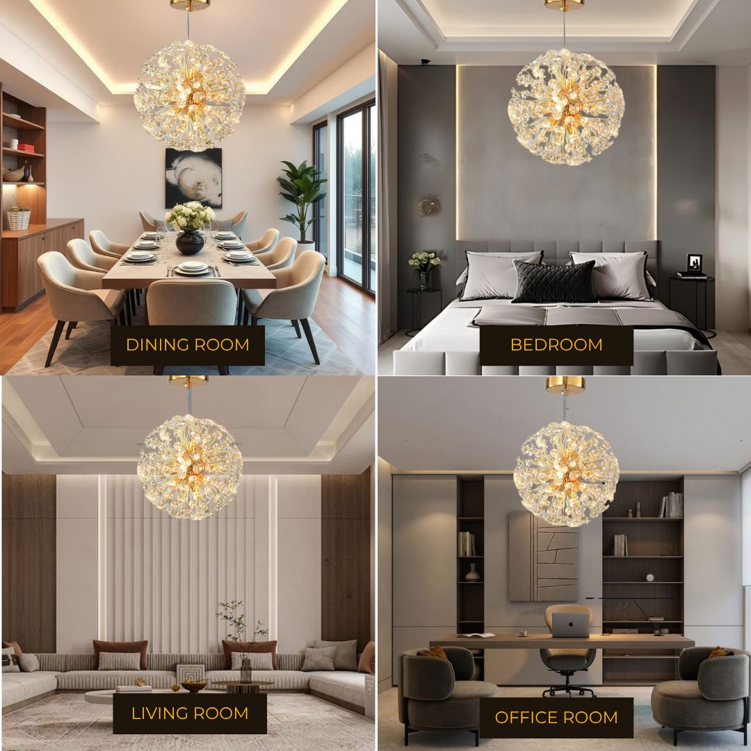 Crystal Burst Chandelier