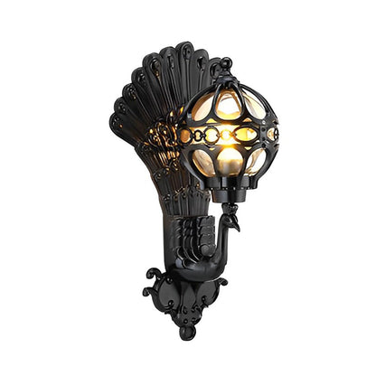 Vintage Peacock Outdoor Wall Light