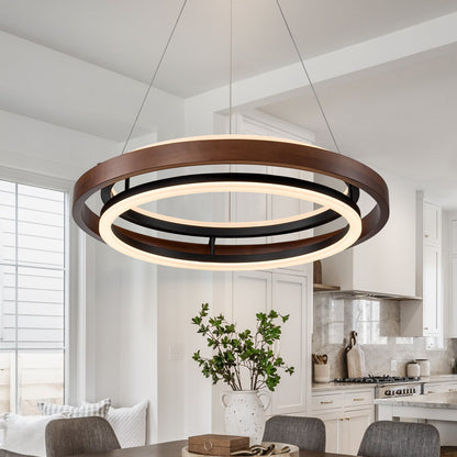 Walden Halo 3-Tier LED Ring Pendant Light