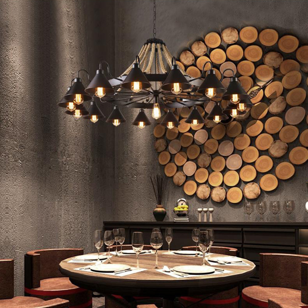 Industrial Metal Chandelier