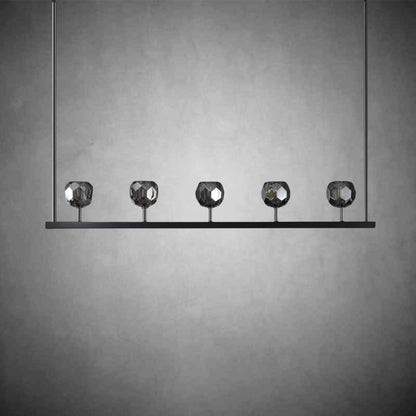 Crystal Ball Linear Chandelier