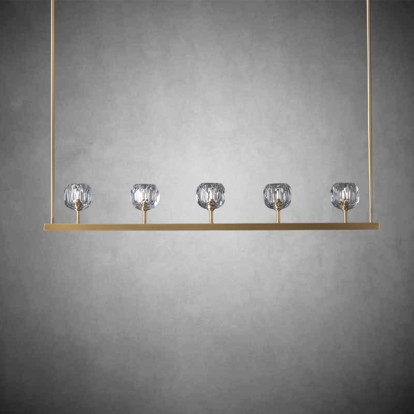 Crystal Ball Linear Chandelier