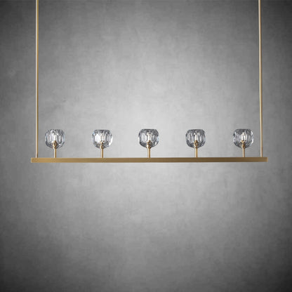Crystal Ball Linear Chandelier