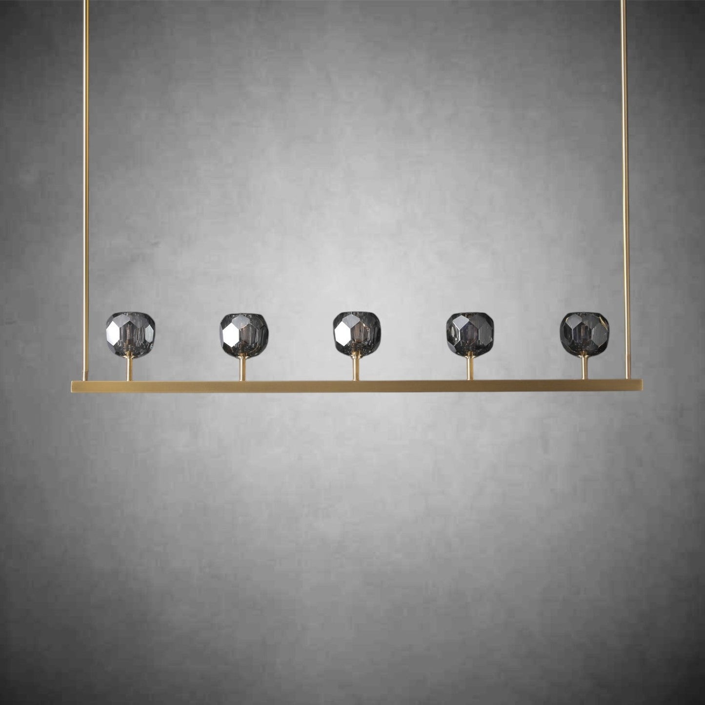 Crystal Ball Linear Chandelier