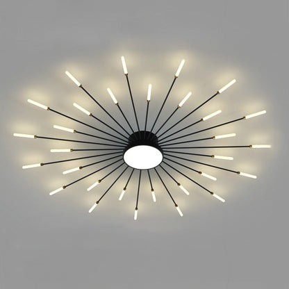 WOMO Firework Sunburst Flush Mount Ceiling Light-WM1001