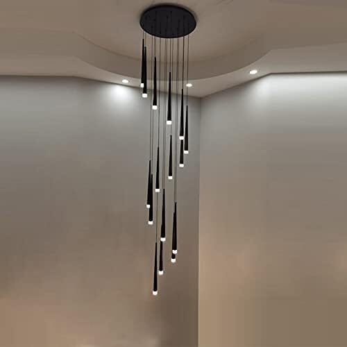 Gold Tube Chandelier