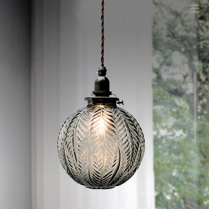 Vintage Inspired Glass Pendant Light