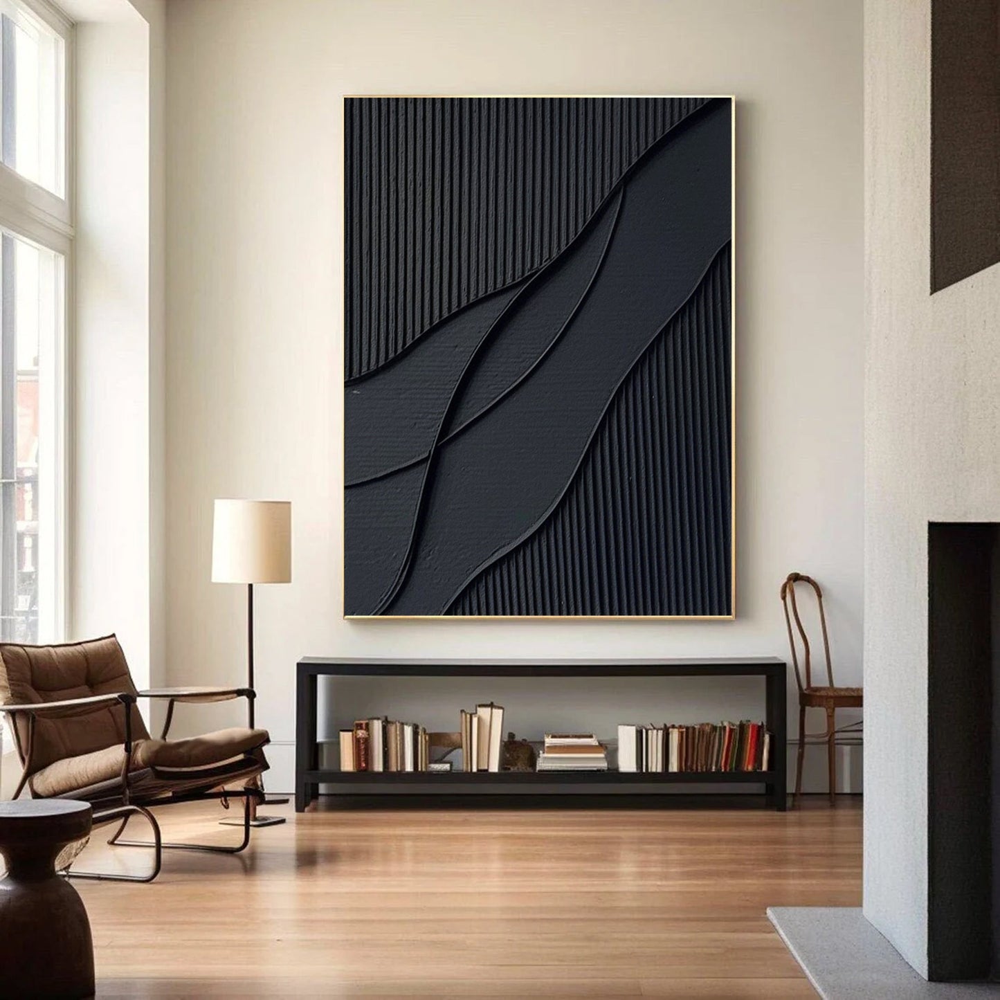 Minimalist Textured Canvas Painting