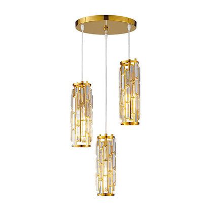 Crystal Tube Pendant Light