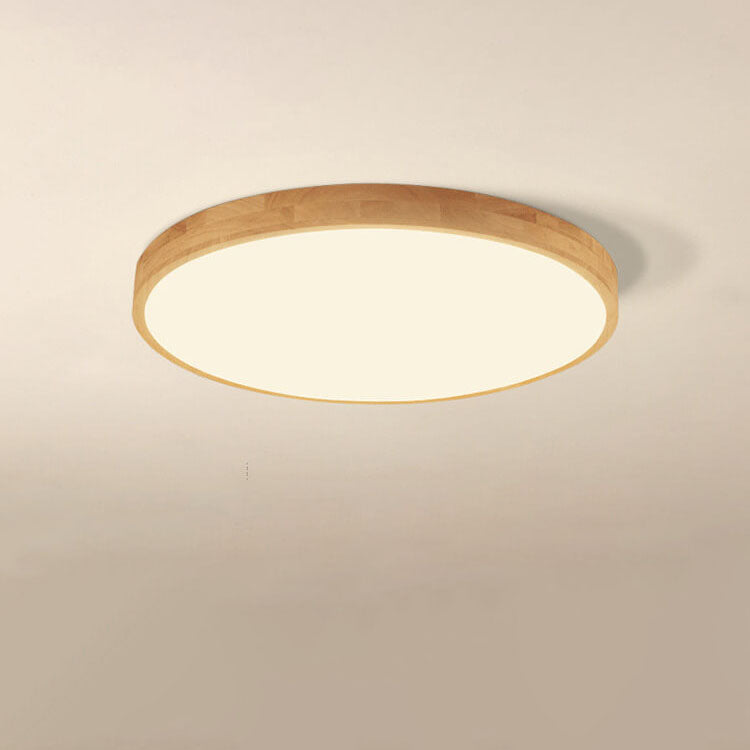Modern Wood Trim LED Ceiling Light
