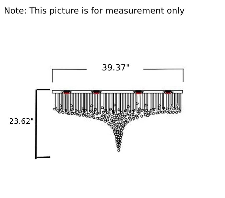 Crystal Stone LED Chandelier