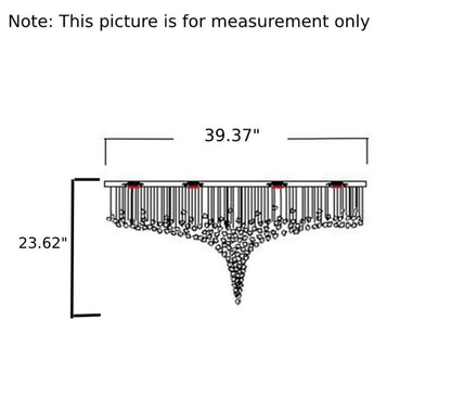 Crystal Stone LED Chandelier