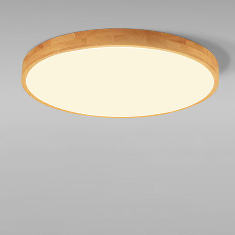 Modern Wood Trim LED Ceiling Light