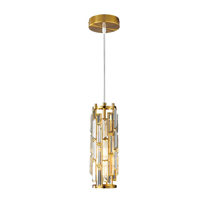 Crystal Tube Pendant Light