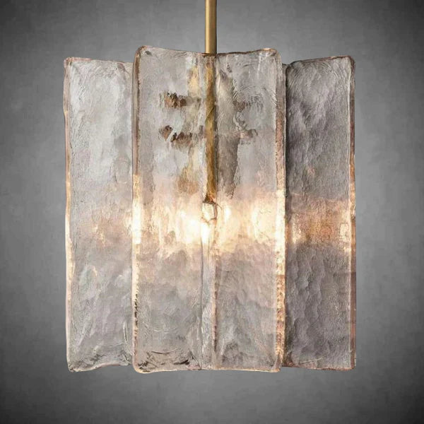 Textured Glass Pendant Light