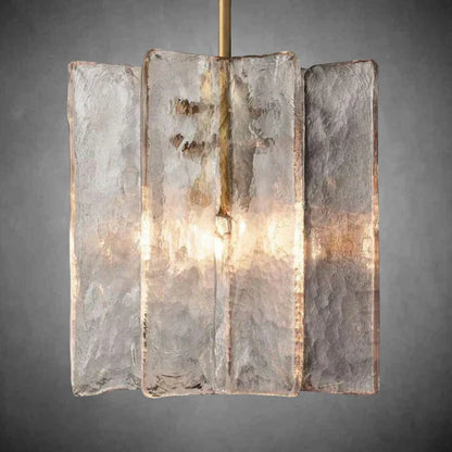 Textured Glass Pendant Light