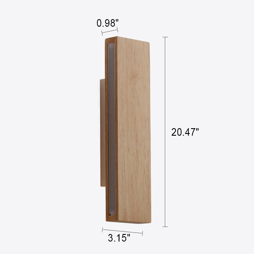 Rotatable Wooden LED Wall Light