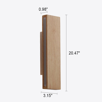 Rotatable Wooden LED Wall Light