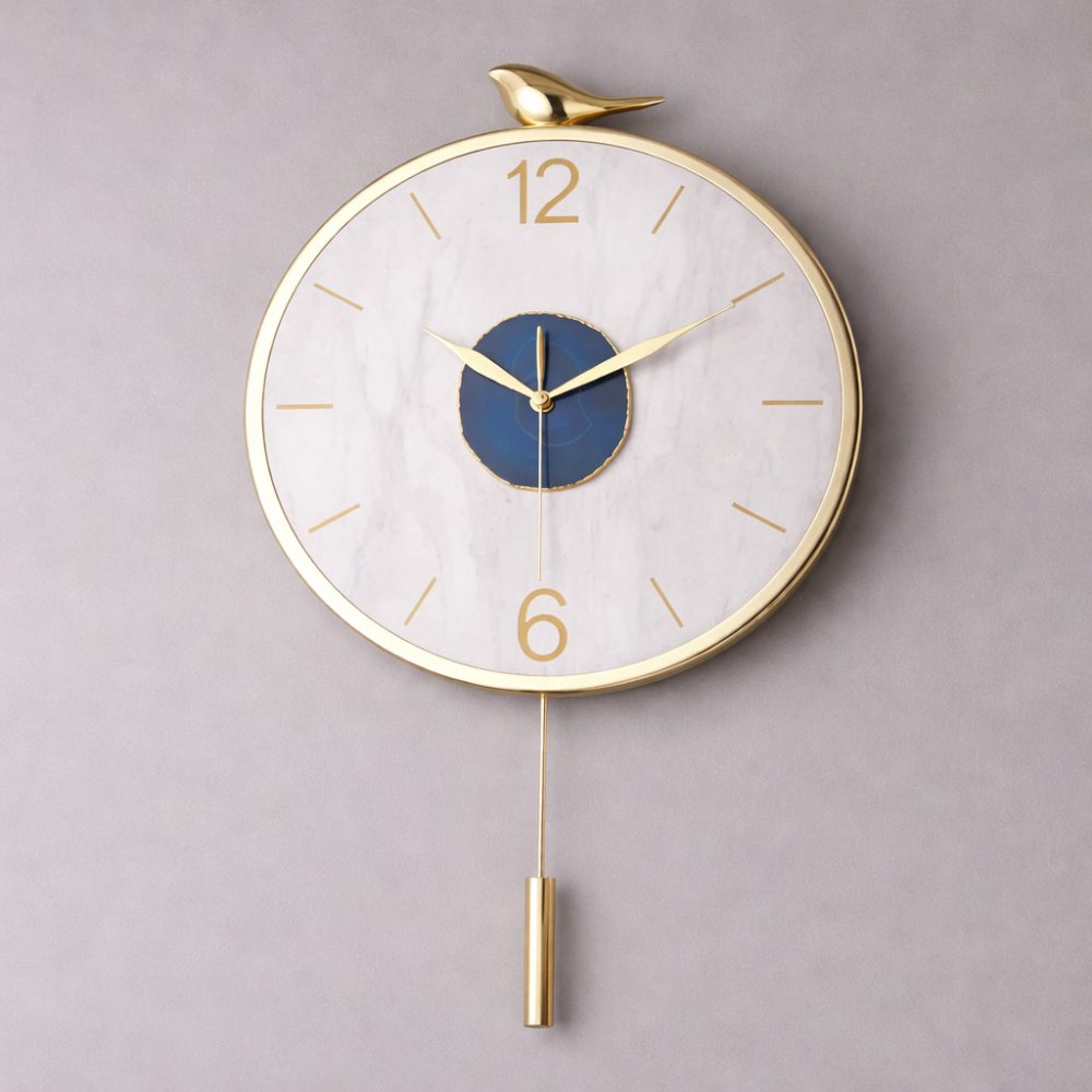Wall Clock with Pendulum