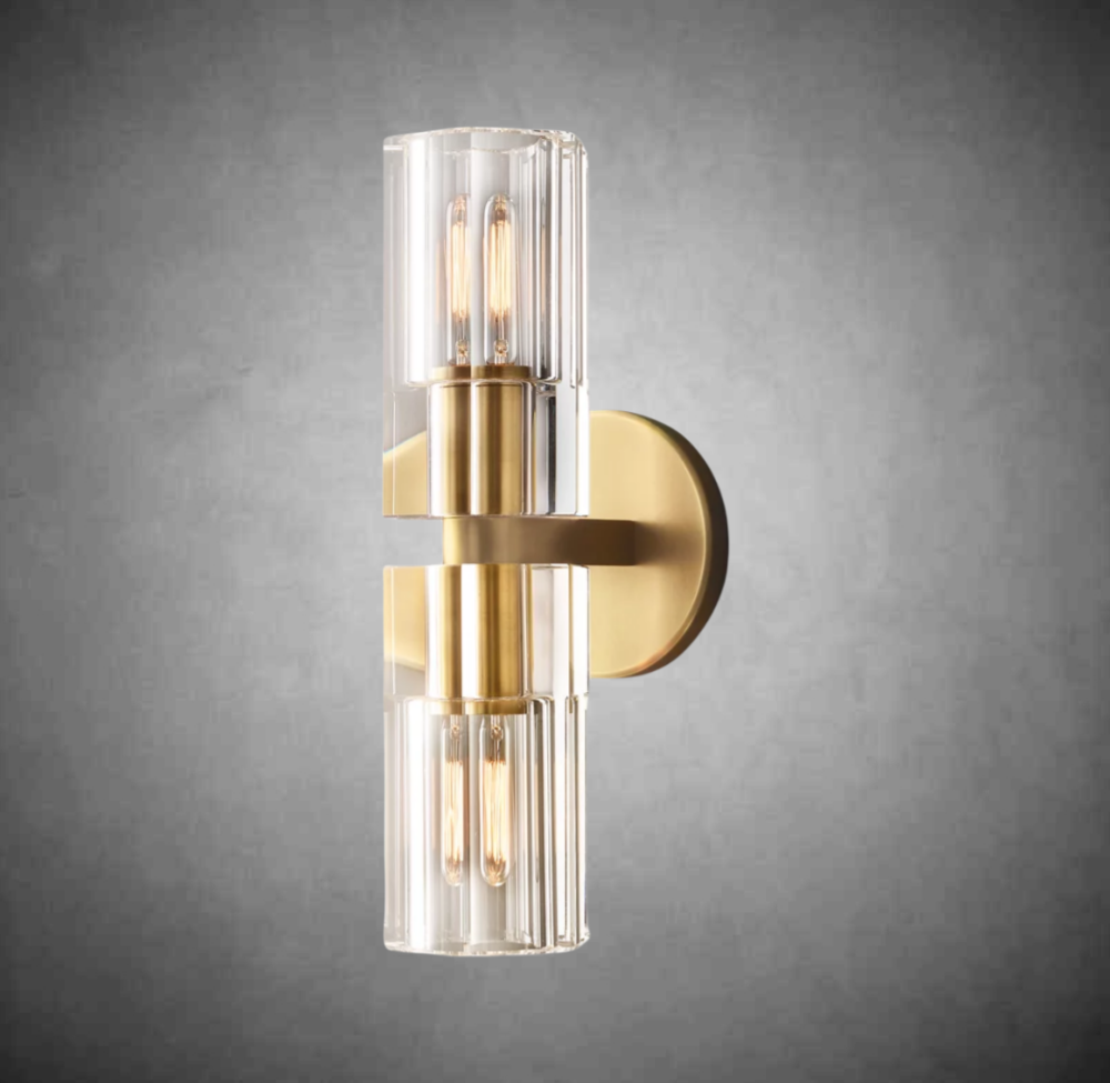 Linear Crystal Wall Sconce