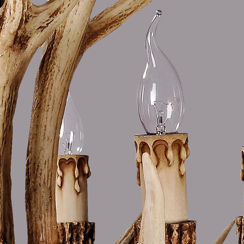 Rustic Antler Style Chandelier Light