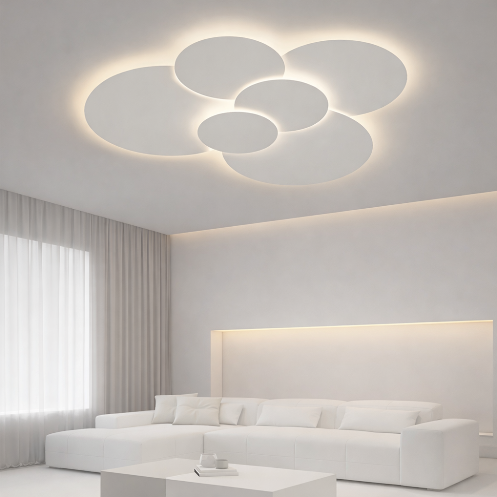 Modern Minimalist LED Disc Flush Mount Ceiling Light