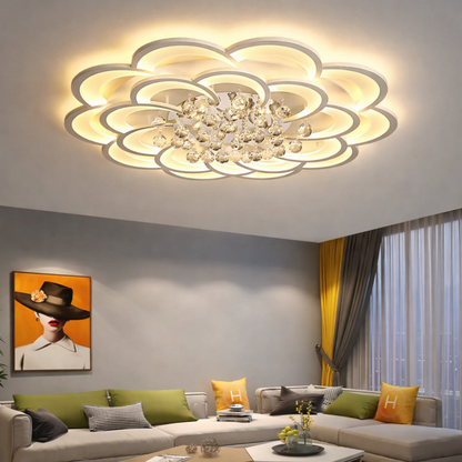 WOMO Big Flower Crystal Ceiling Light-WM1078