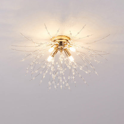 WOMO Dandelion Crystal Flush Mount Ceiling Light-WM1014