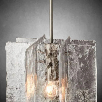 Textured Glass Pendant Light