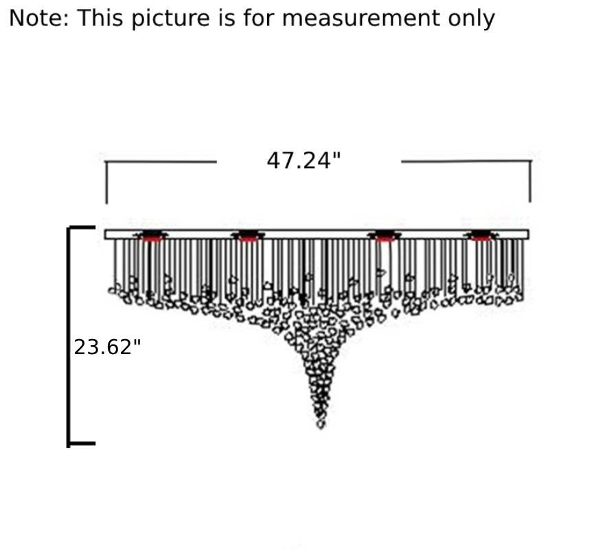 Crystal Stone LED Chandelier