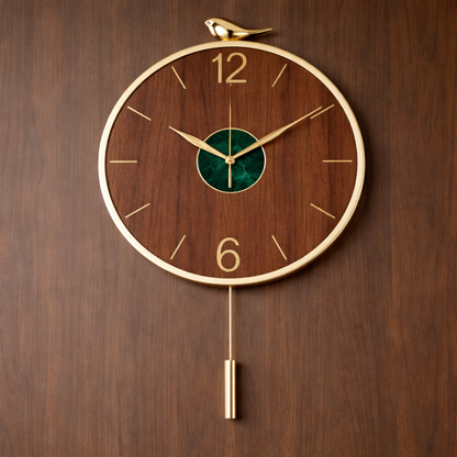 Wall Clock with Pendulum