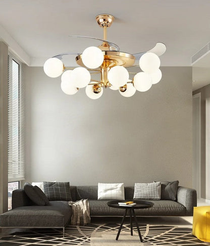 LED Chandelier Ceiling Fan