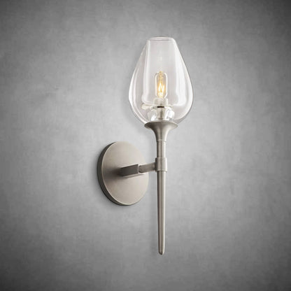Glass Petal Wall Sconce