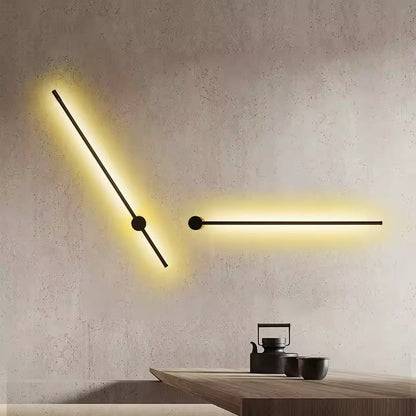 Rotating LED Line Wall Lamp