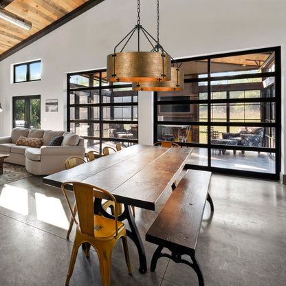 Ruston Industrial Drum Pendant Light