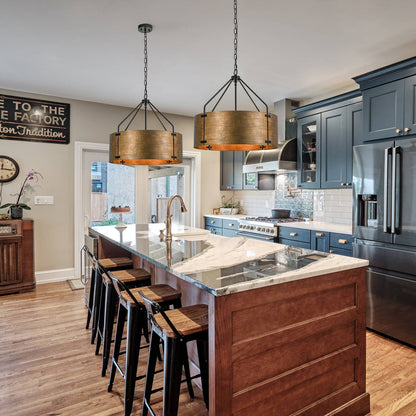 Ruston Industrial Drum Pendant Light