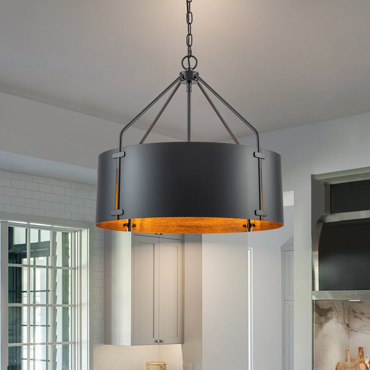 Ruston Industrial Drum Pendant Light