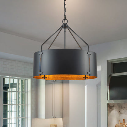Ruston Industrial Drum Pendant Light