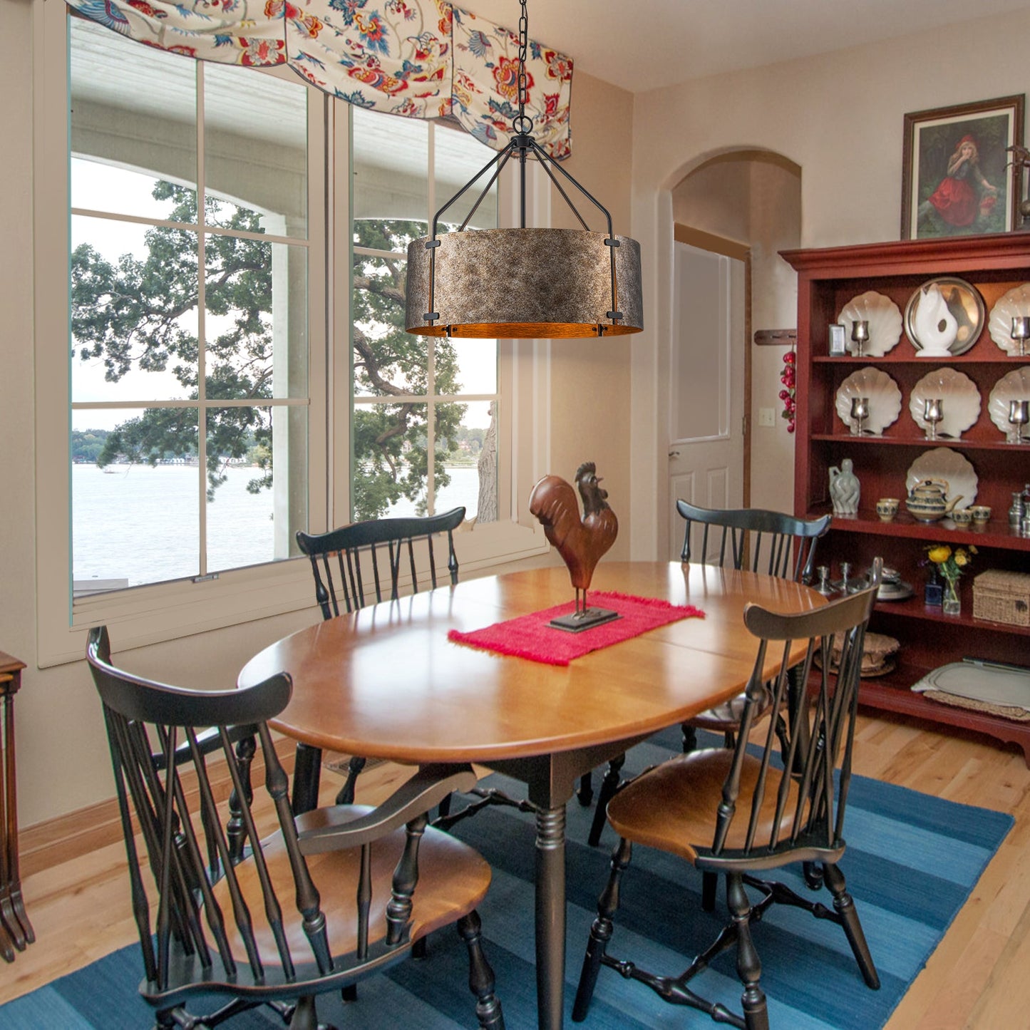 Ruston Industrial Drum Pendant Light