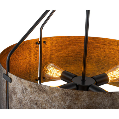 Ruston Industrial Drum Pendant Light