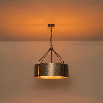 Ruston Industrial Drum Pendant Light